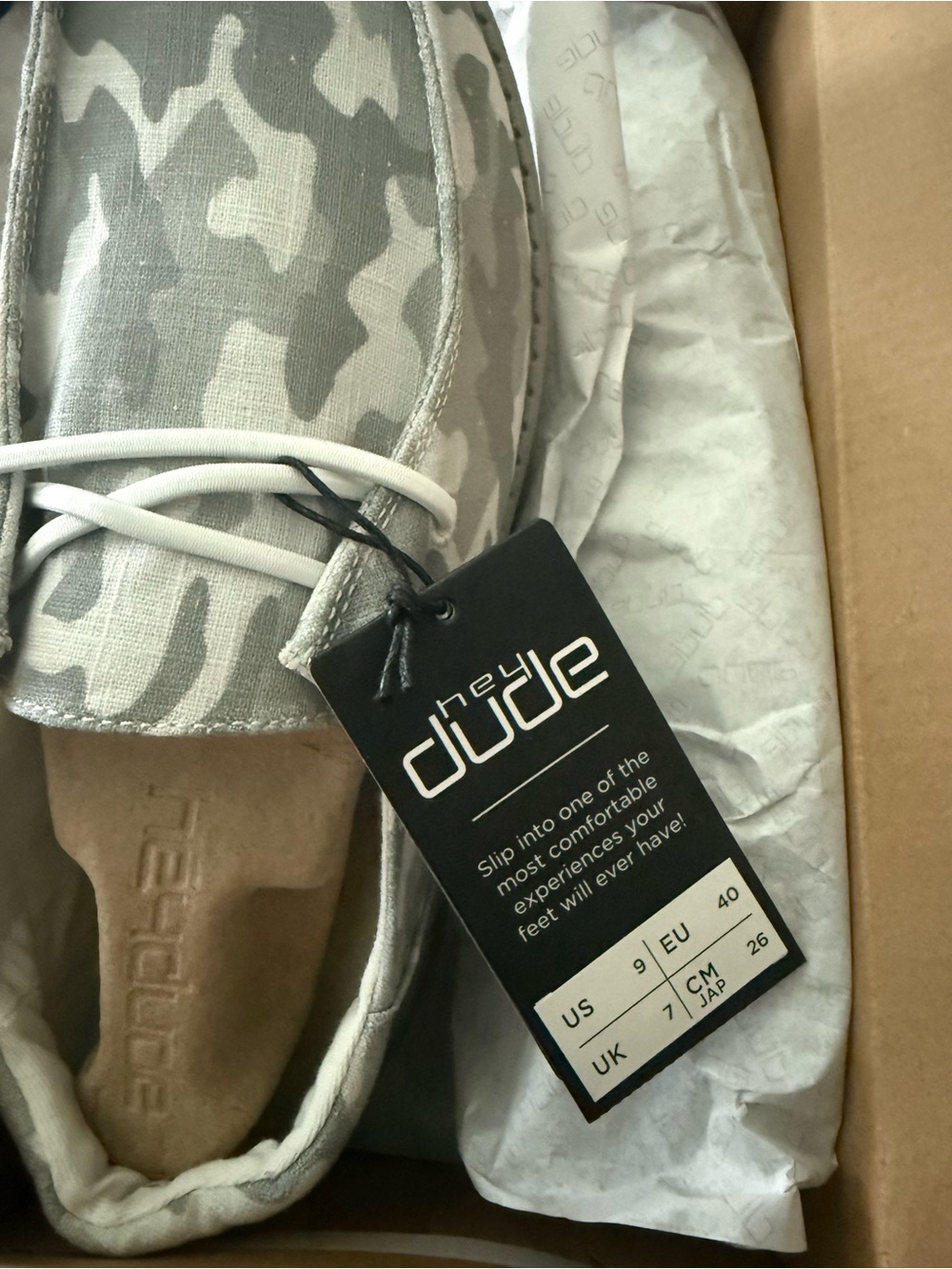 Hey Dude Woman’s Wendy Funk Cloud Camo Slip-On Shoes